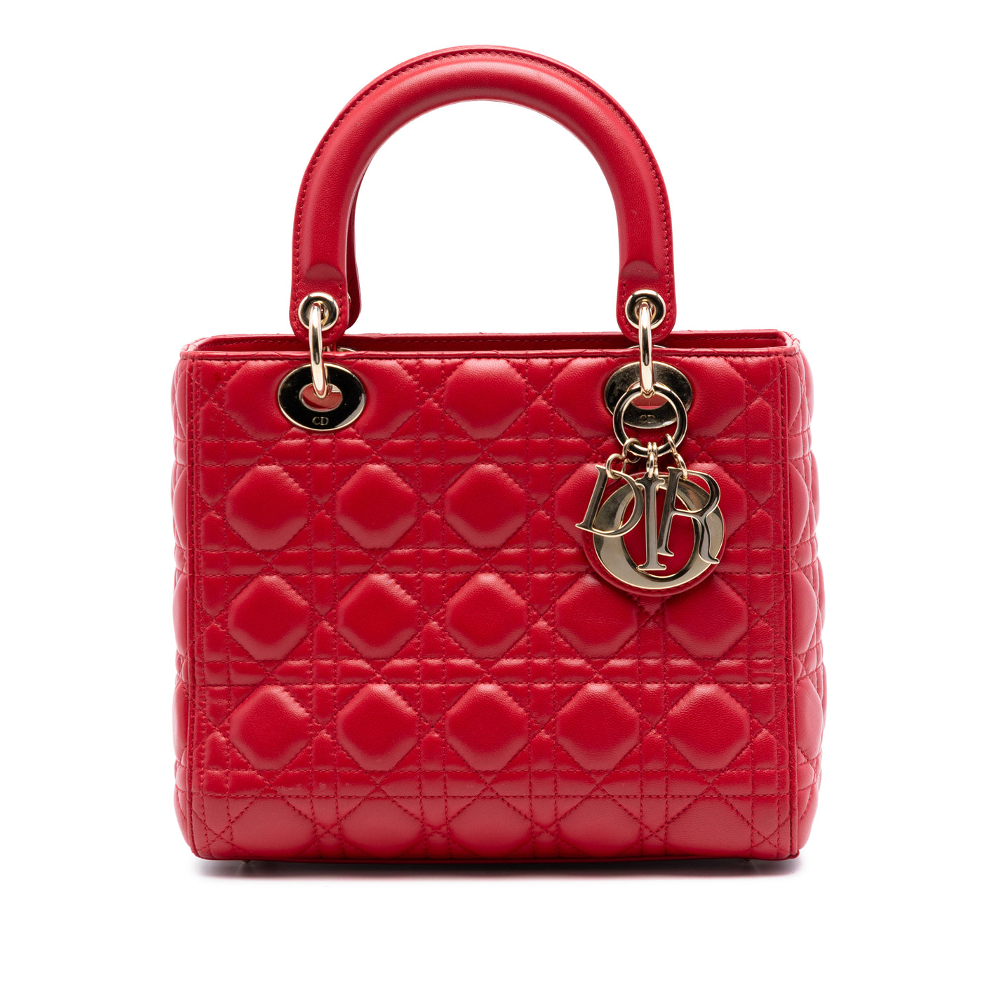 Medium Lambskin Cannage Lady Dior - Image 1