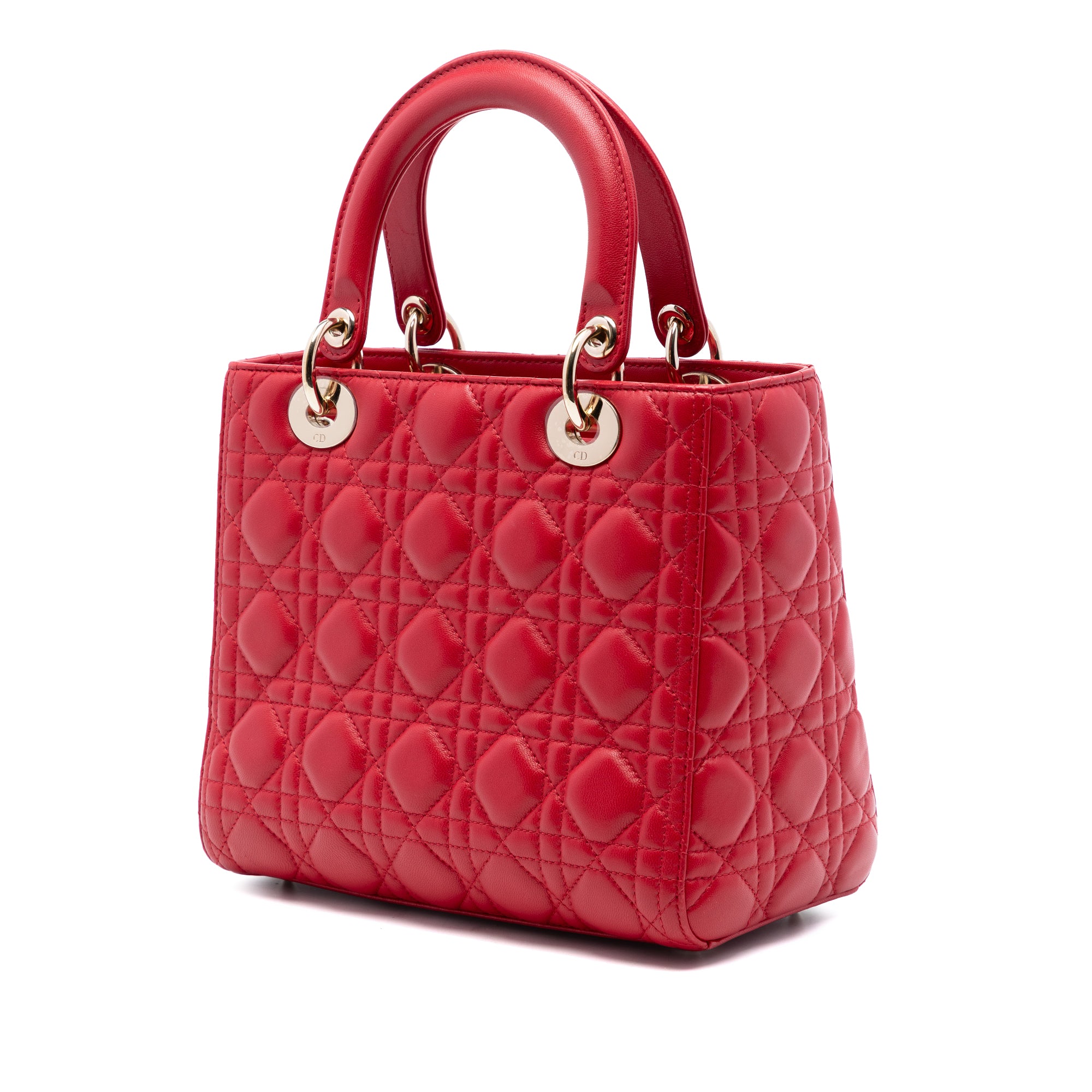 Medium Lambskin Cannage Lady Dior - Image 2