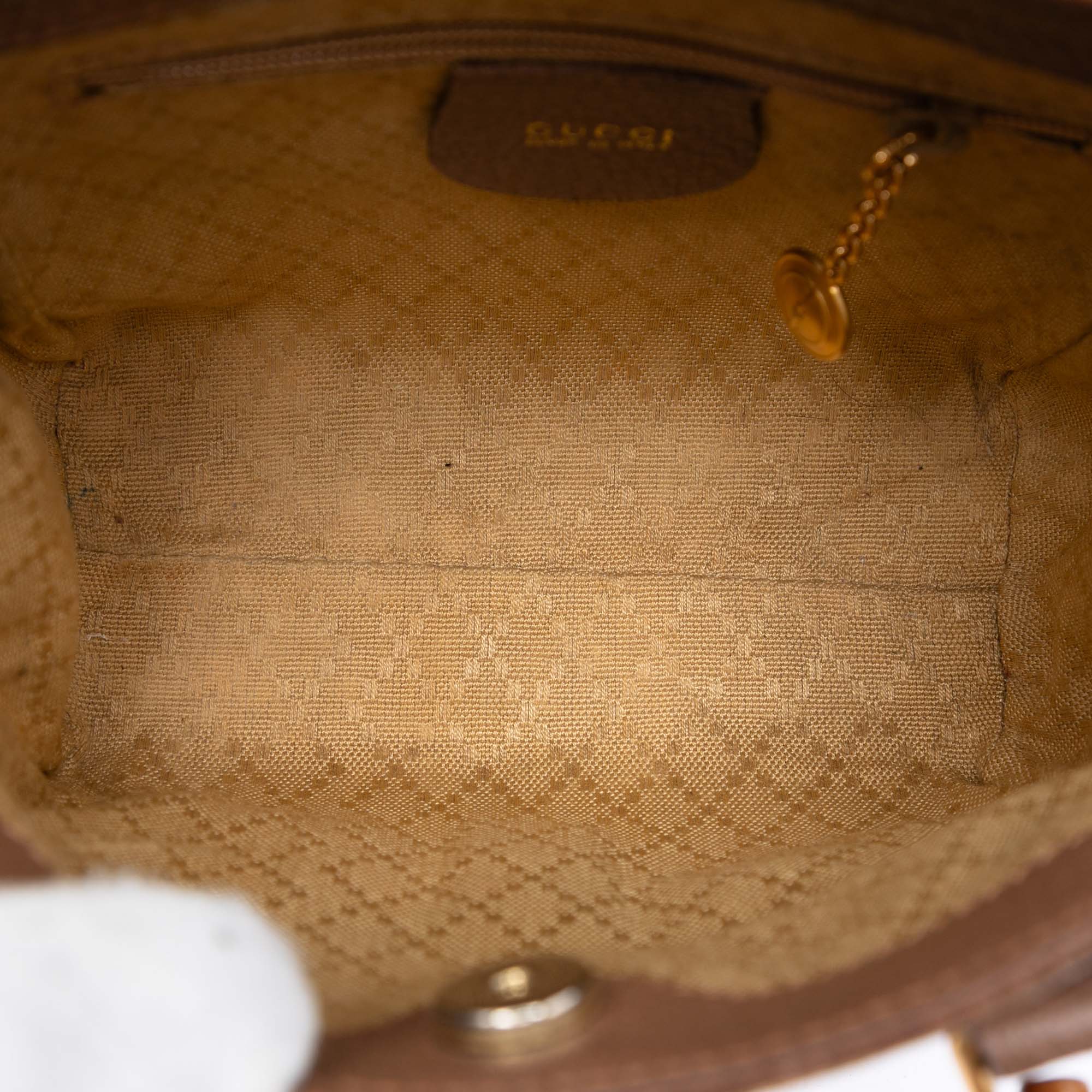 Mini Suede Bamboo Satchel - Image 4