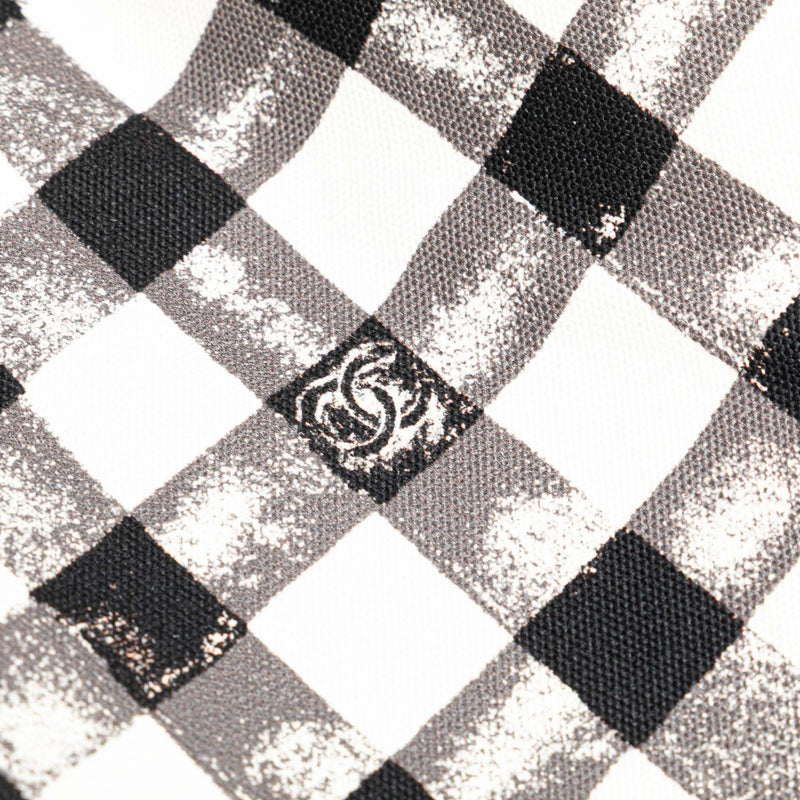 Printed Canvas Gingham Weekender Tote - Image 8