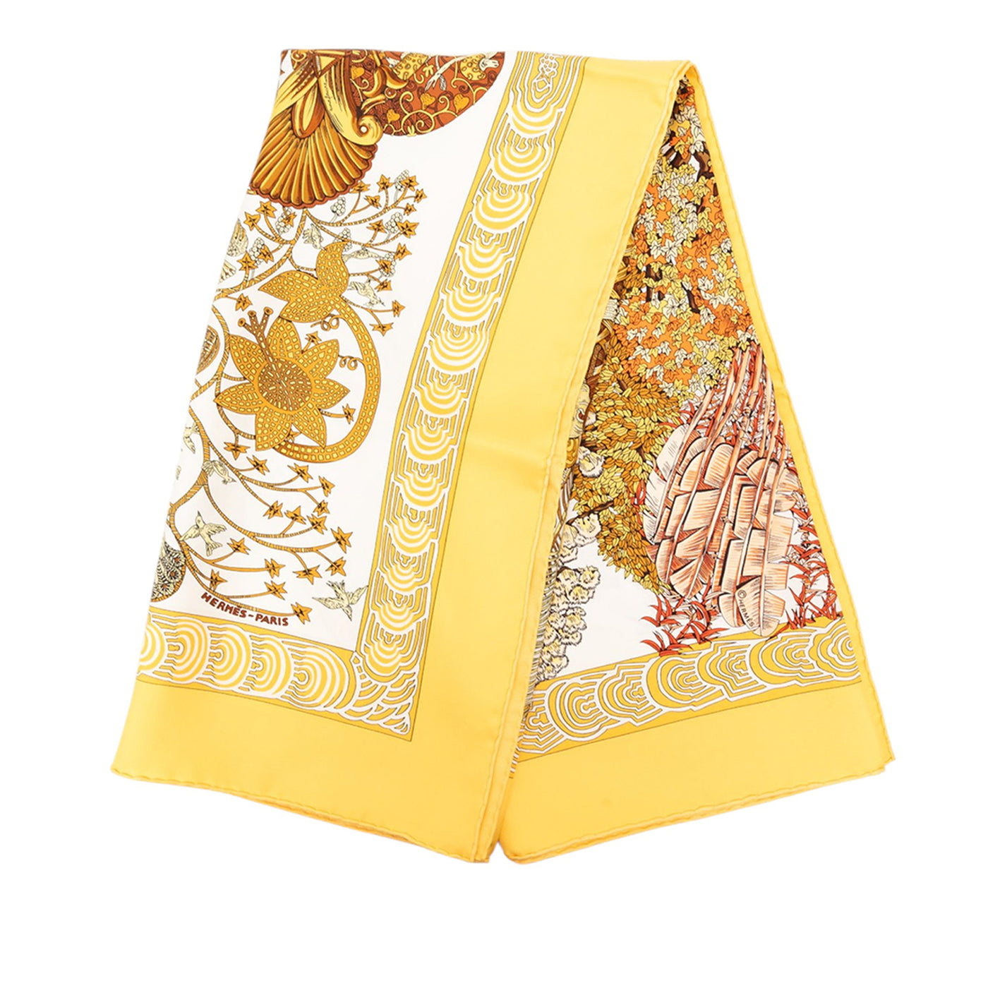 Les Legendes de l Arbre Silk Scarf 90 - Image 1