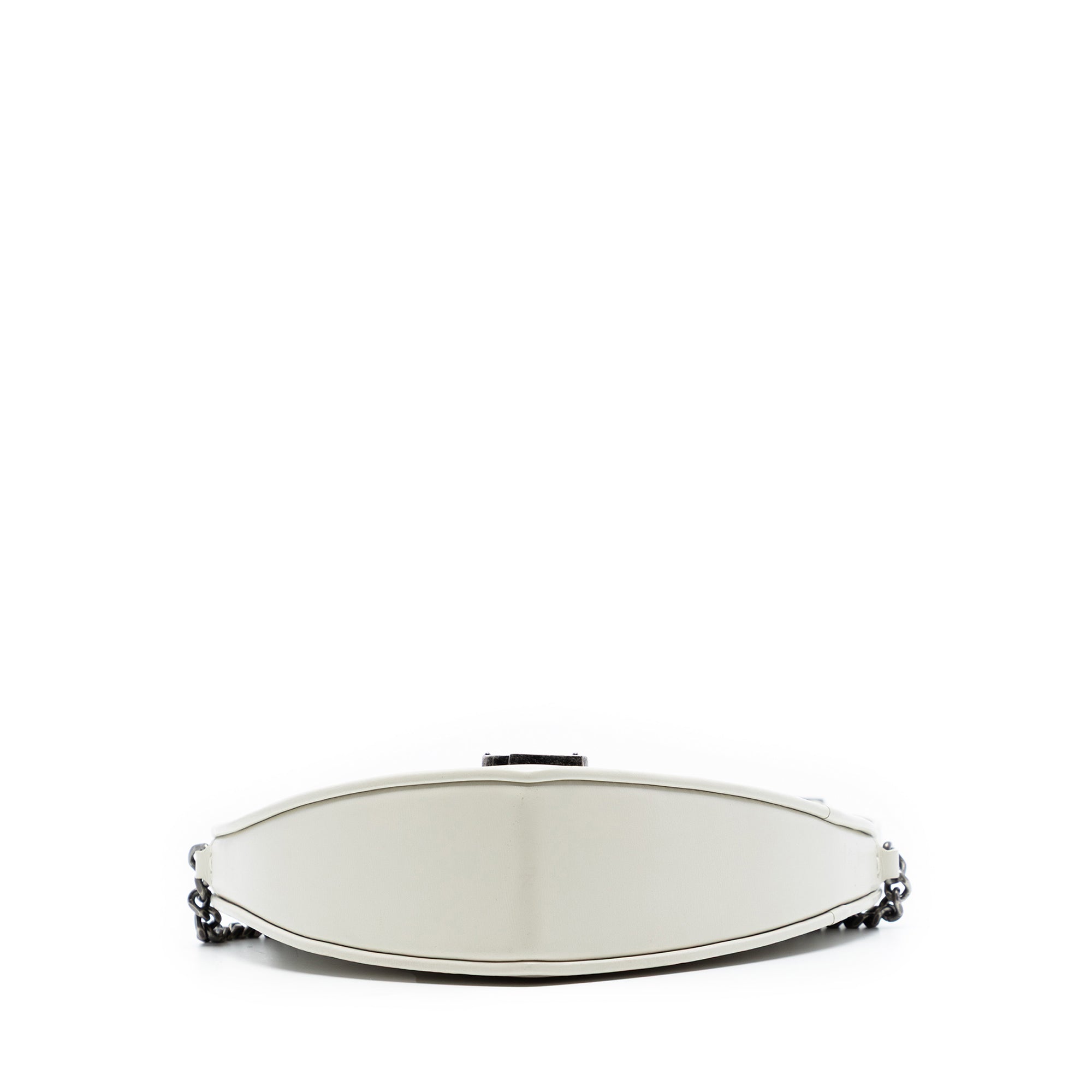 Leather Monogram Heart Tassel Crossbody - Image 3