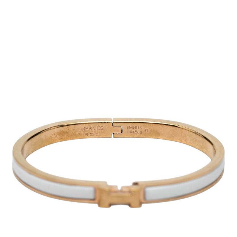 Extra Narrow Enamel Clic H Bracelet PM - Image 4