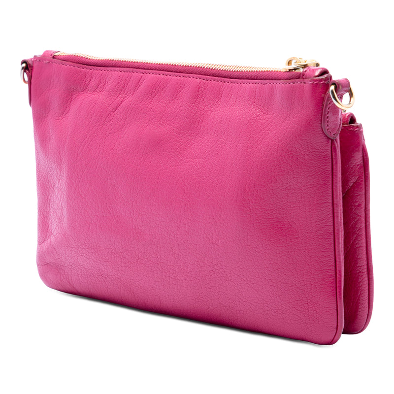 Goatskin Madras Double Zip Crossbody - Image 2