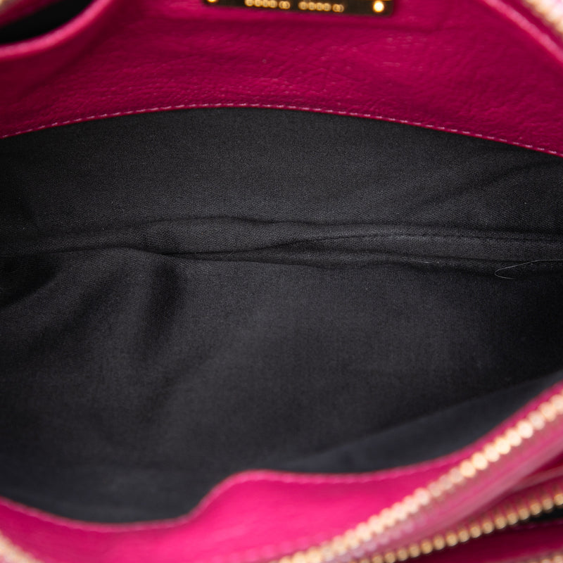 Goatskin Madras Double Zip Crossbody - Image 4