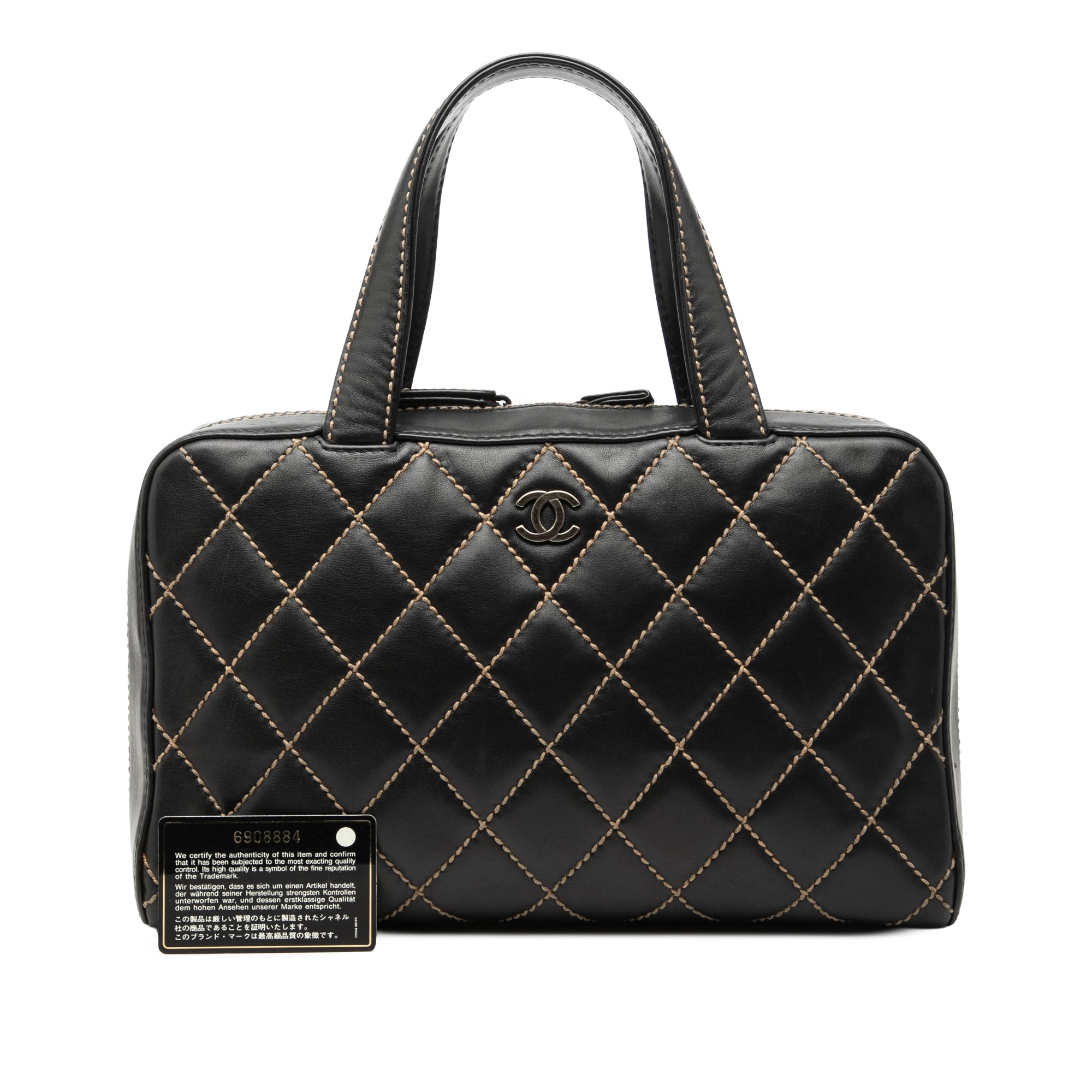 CC Lambskin Wild Stitch Handbag - Image 8