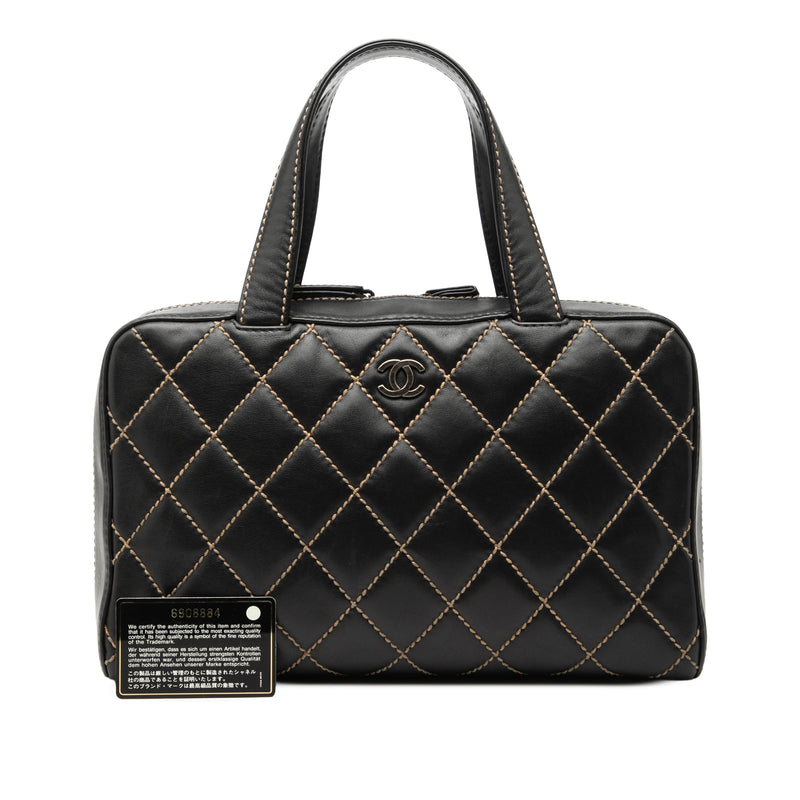 CC Lambskin Wild Stitch Handbag - Image 8