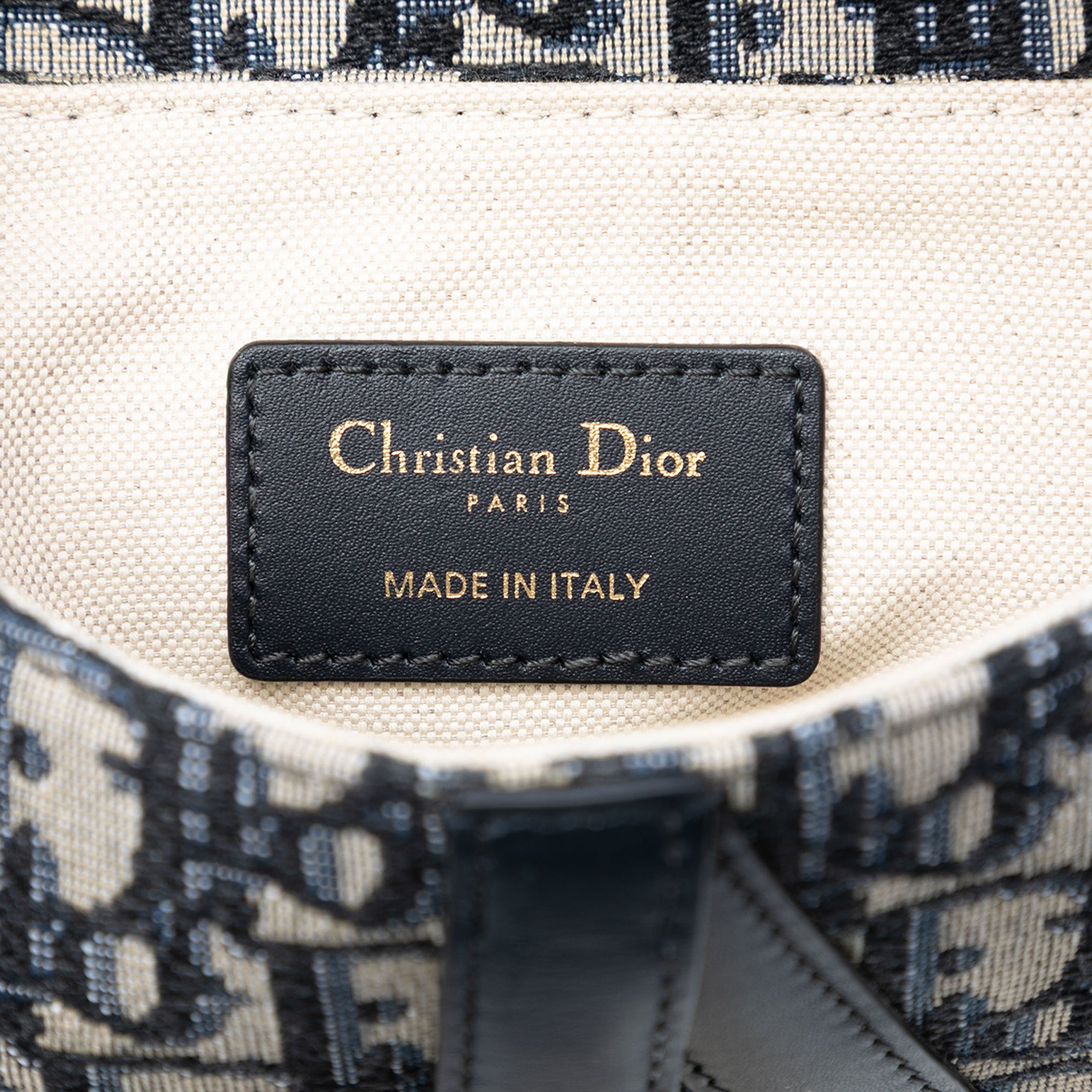 Mini Oblique Canvas Saddle Bag - Image 5