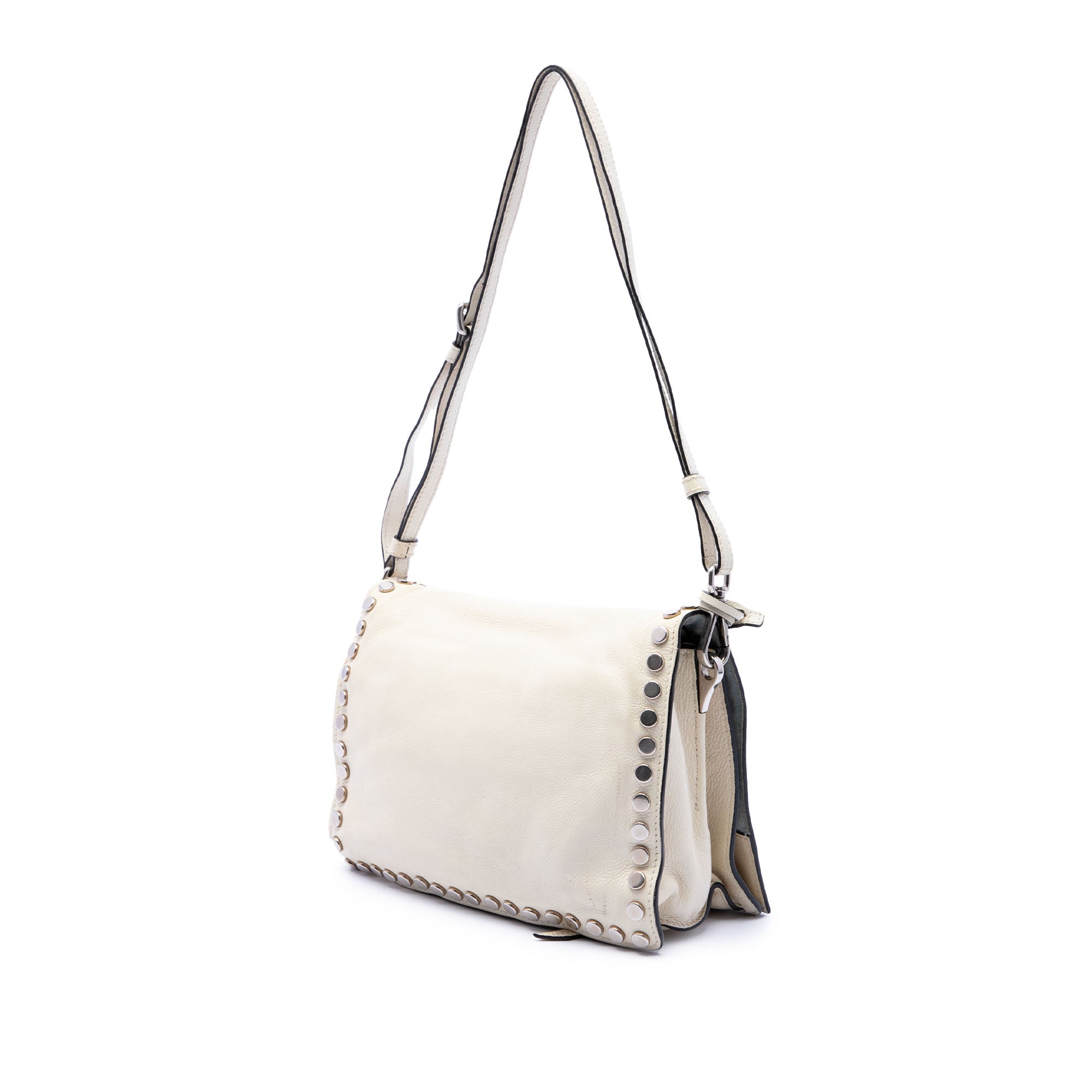 Glace Calfskin Studded Etiquette Flap - Image 2