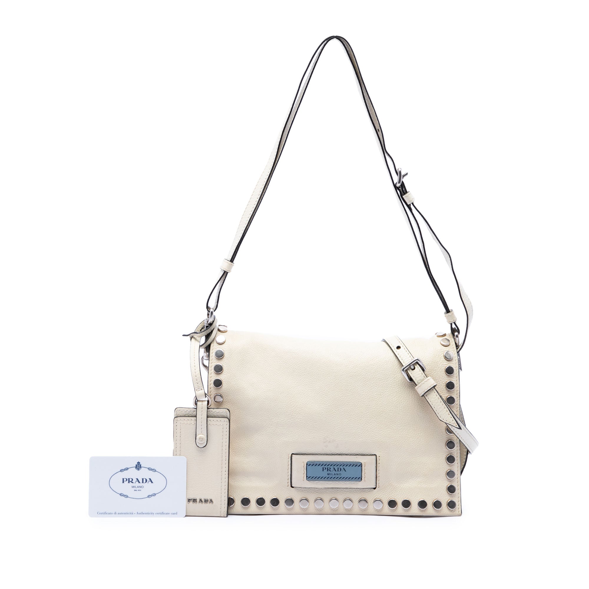 Glace Calfskin Studded Etiquette Flap - Image 7