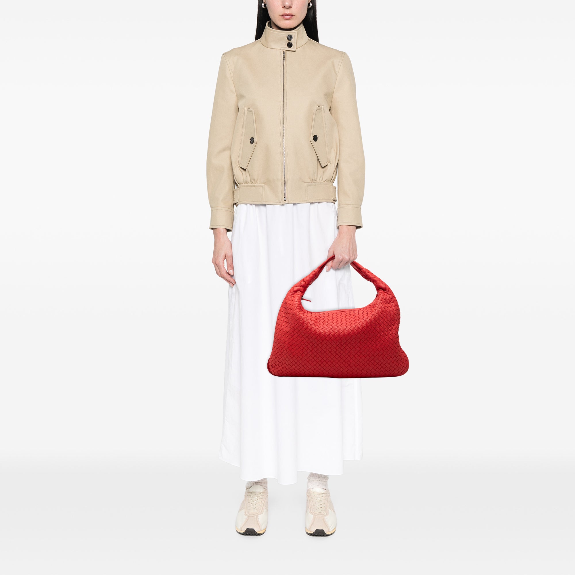 Medium Nappa Intrecciato Veneta Hobo - Image 7
