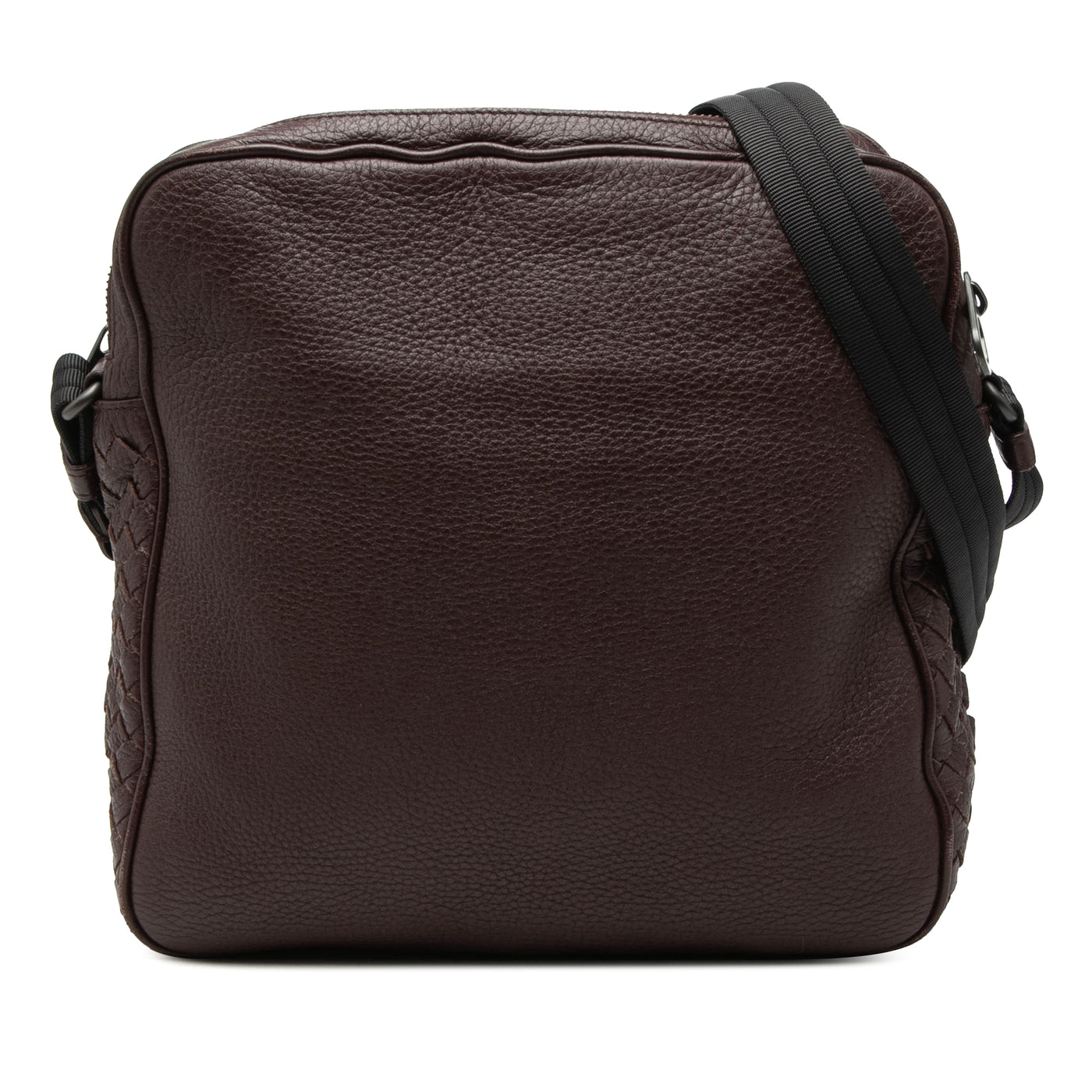 Intrecciato Trimmed Nappa Messenger Bag - Image 1