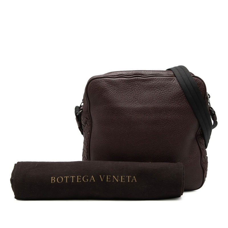 Intrecciato Trimmed Nappa Messenger Bag - Image 8