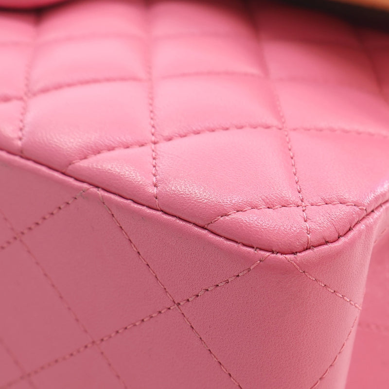 Small Classic Lambskin Rainbow Hardware Double Flap - Image 11