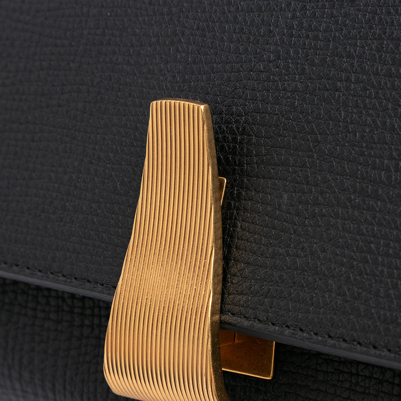 Grained Calfskin BV Angle Shoulder Bag - Image 11