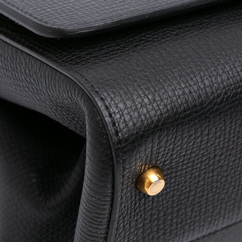 Grained Calfskin BV Angle Shoulder Bag - Image 8