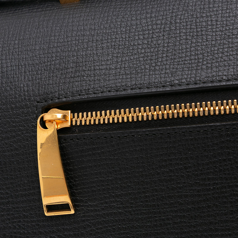 Grained Calfskin BV Angle Shoulder Bag - Image 9