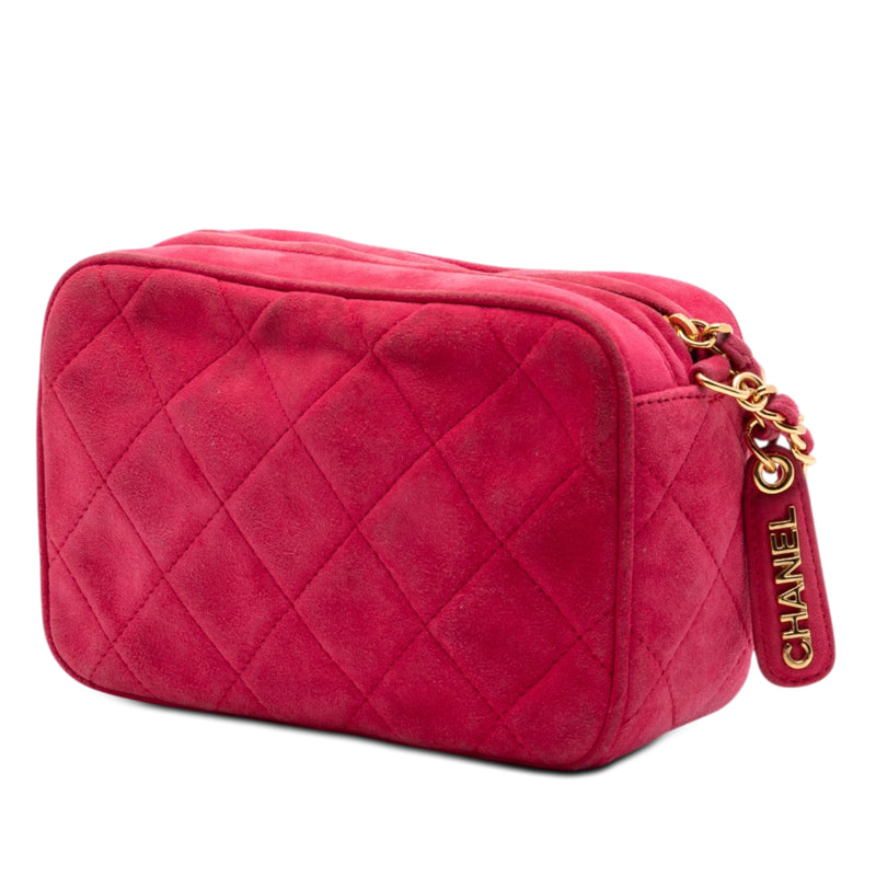 CC Quilted Suede Camera Bag - Image 2