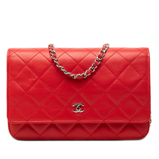 CC Quilted Lambskin Wallet on Chain - Image 1