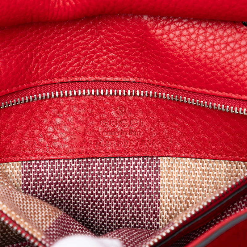 Small Calfskin Bamboo Daily Satchel - Image 5
