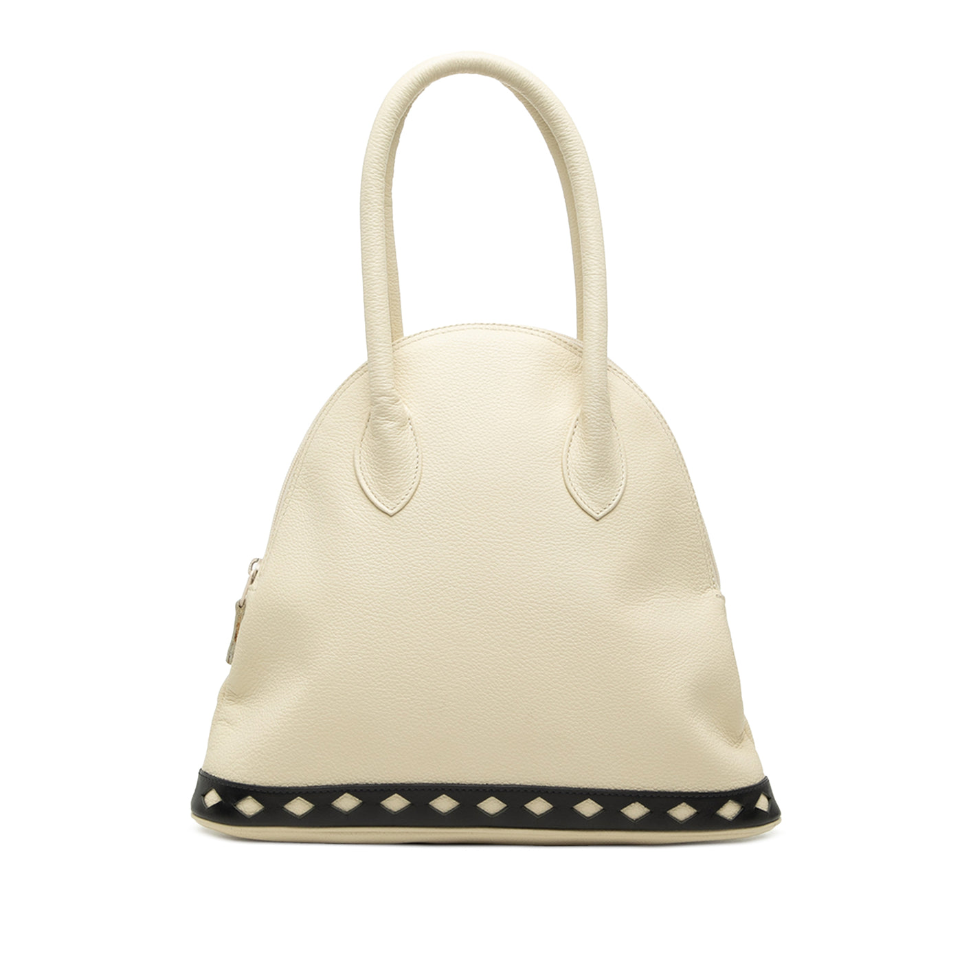 Leather Dome Diamond Cut Handbag - Image 1