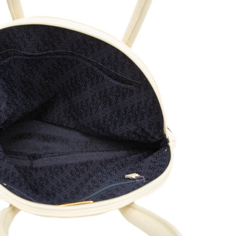 Leather Dome Diamond Cut Handbag - Image 4