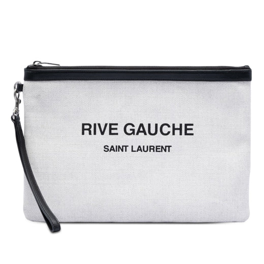 Canvas Rive Gauche Wristlet Clutch - Image 1