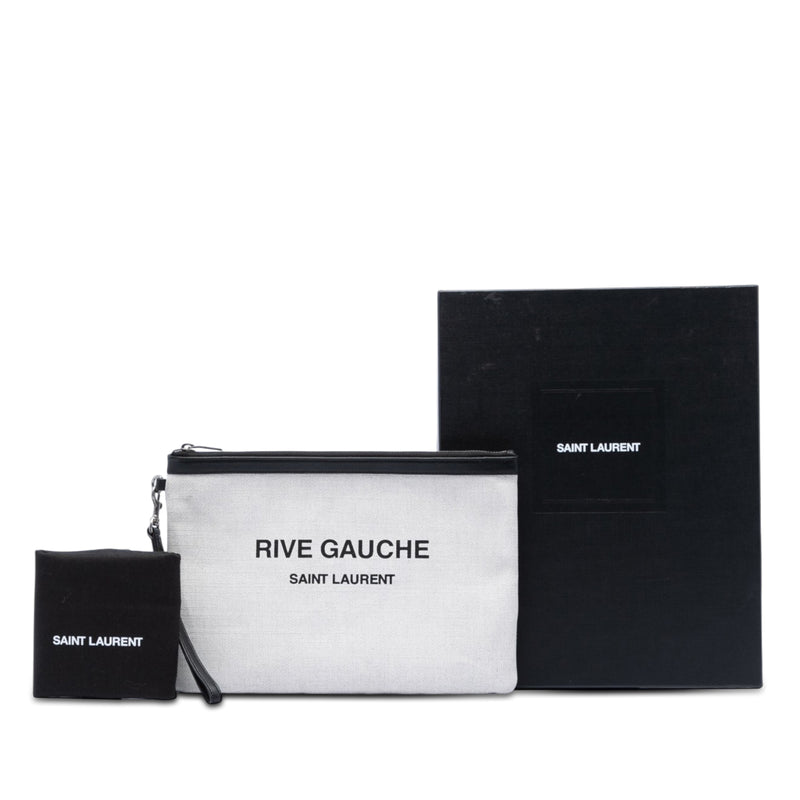 Canvas Rive Gauche Wristlet Clutch - Image 8
