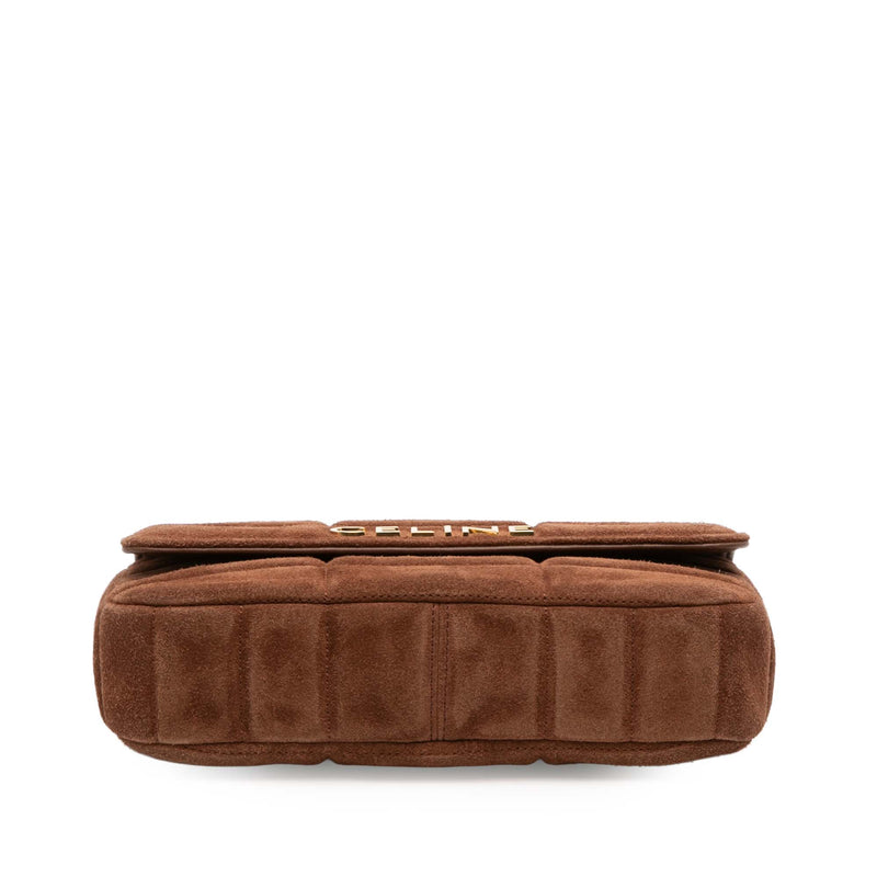 Suede Monochrome Shoulder Bag - Image 3