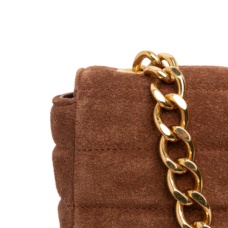 Suede Monochrome Shoulder Bag - Image 8