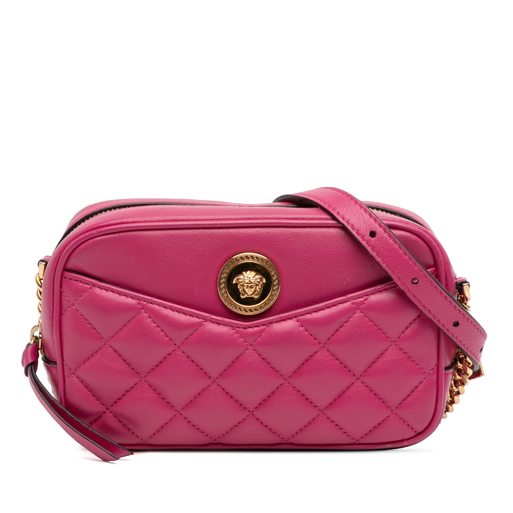 Quilted Lambskin La Medusa Camera Bag - Image 1
