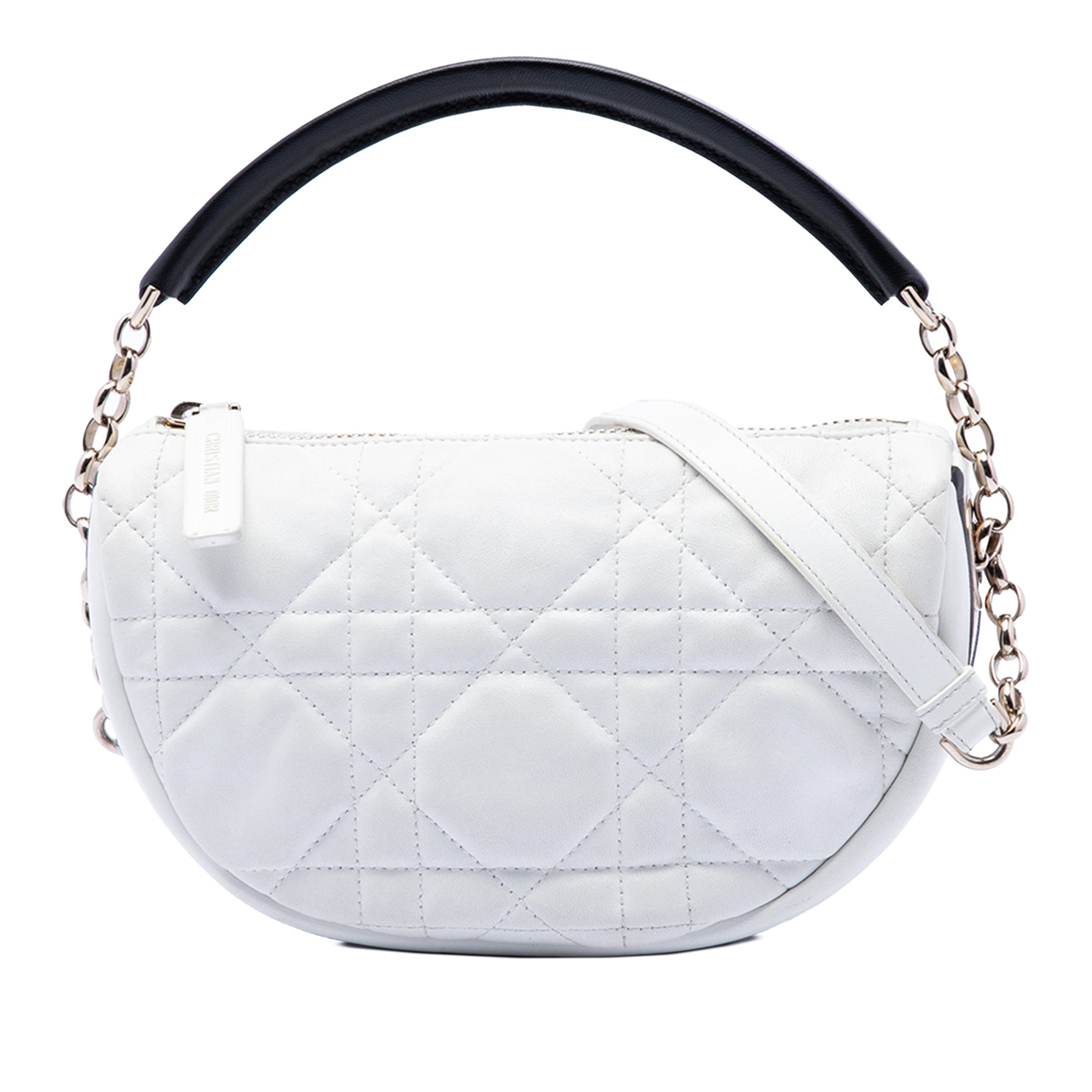 Small Lambskin Cannage Dior Vibe Hobo - Image 1
