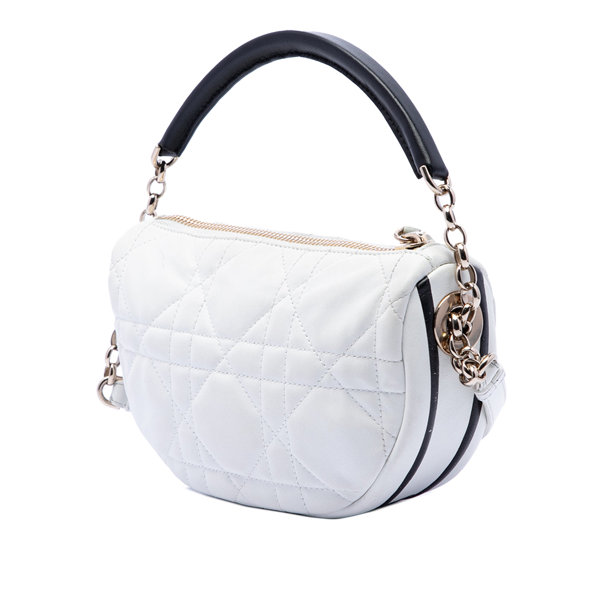Small Lambskin Cannage Dior Vibe Hobo - Image 2