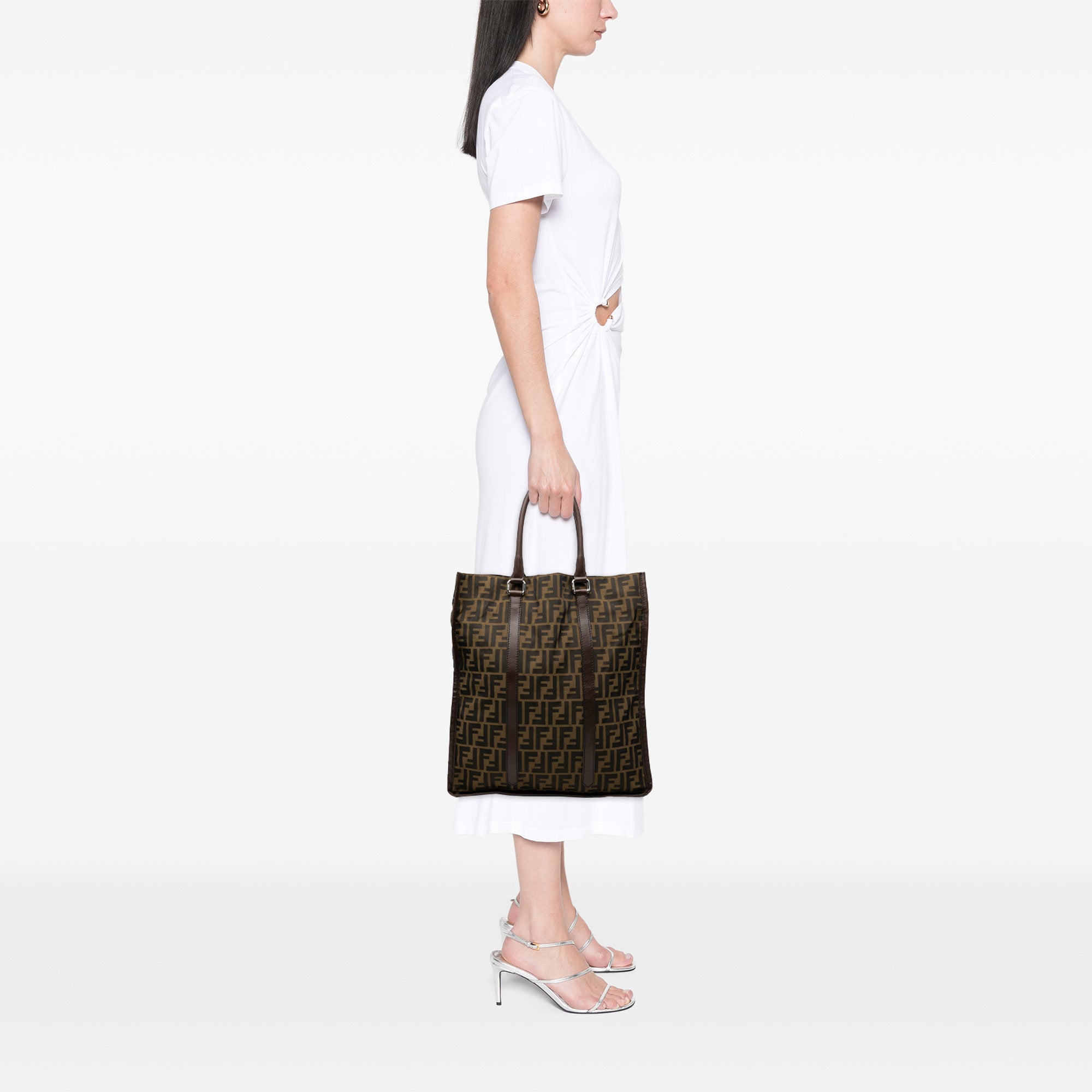 Zucca Canvas Vertical Tote - Image 7