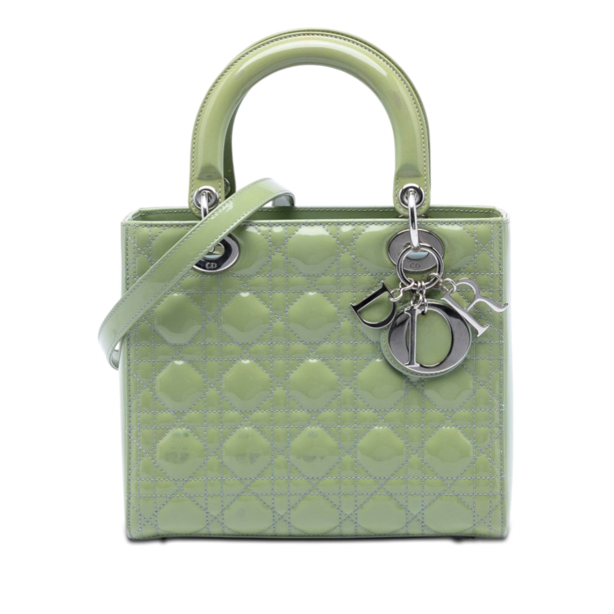Medium Patent Cannage Lady Dior - Image 1