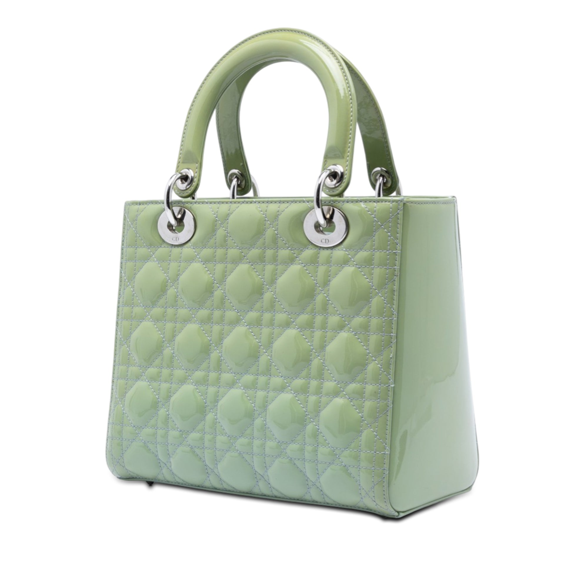 Medium Patent Cannage Lady Dior - Image 2
