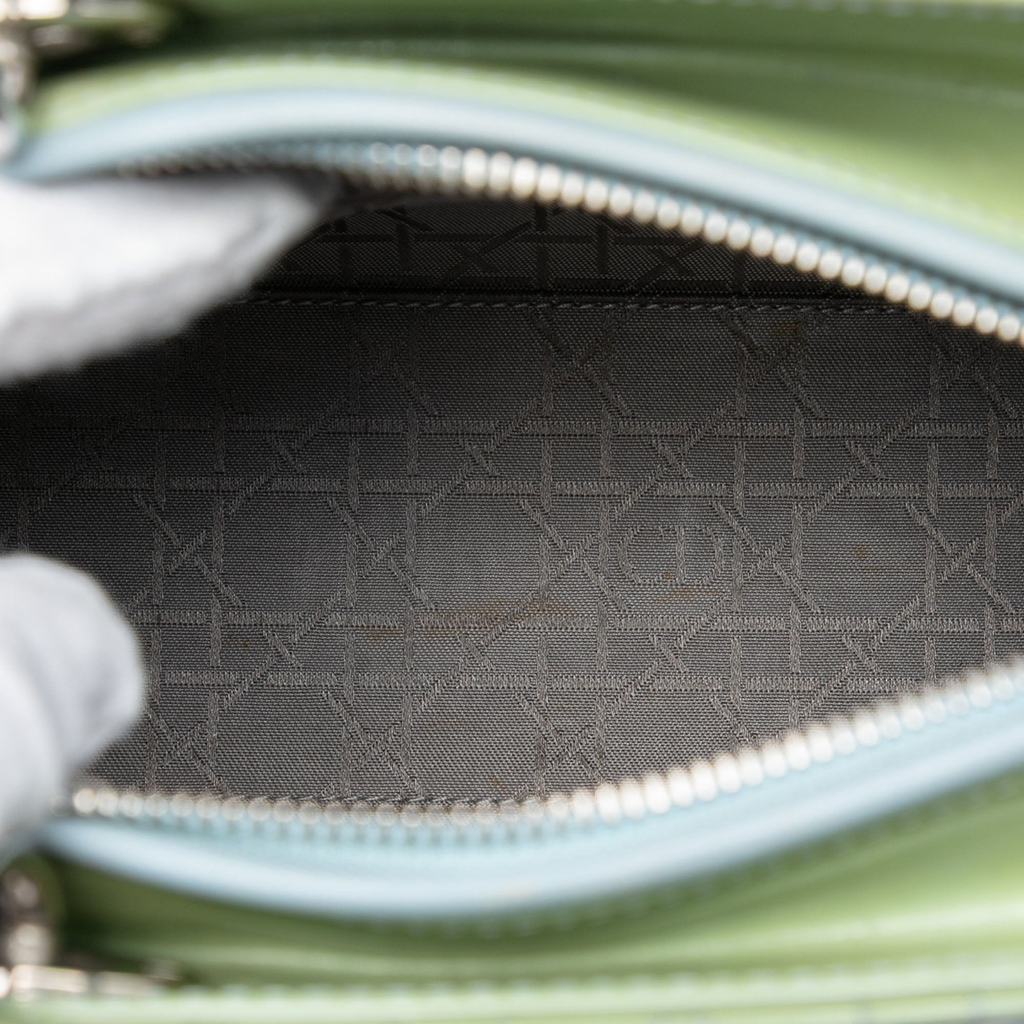 Medium Patent Cannage Lady Dior - Image 4