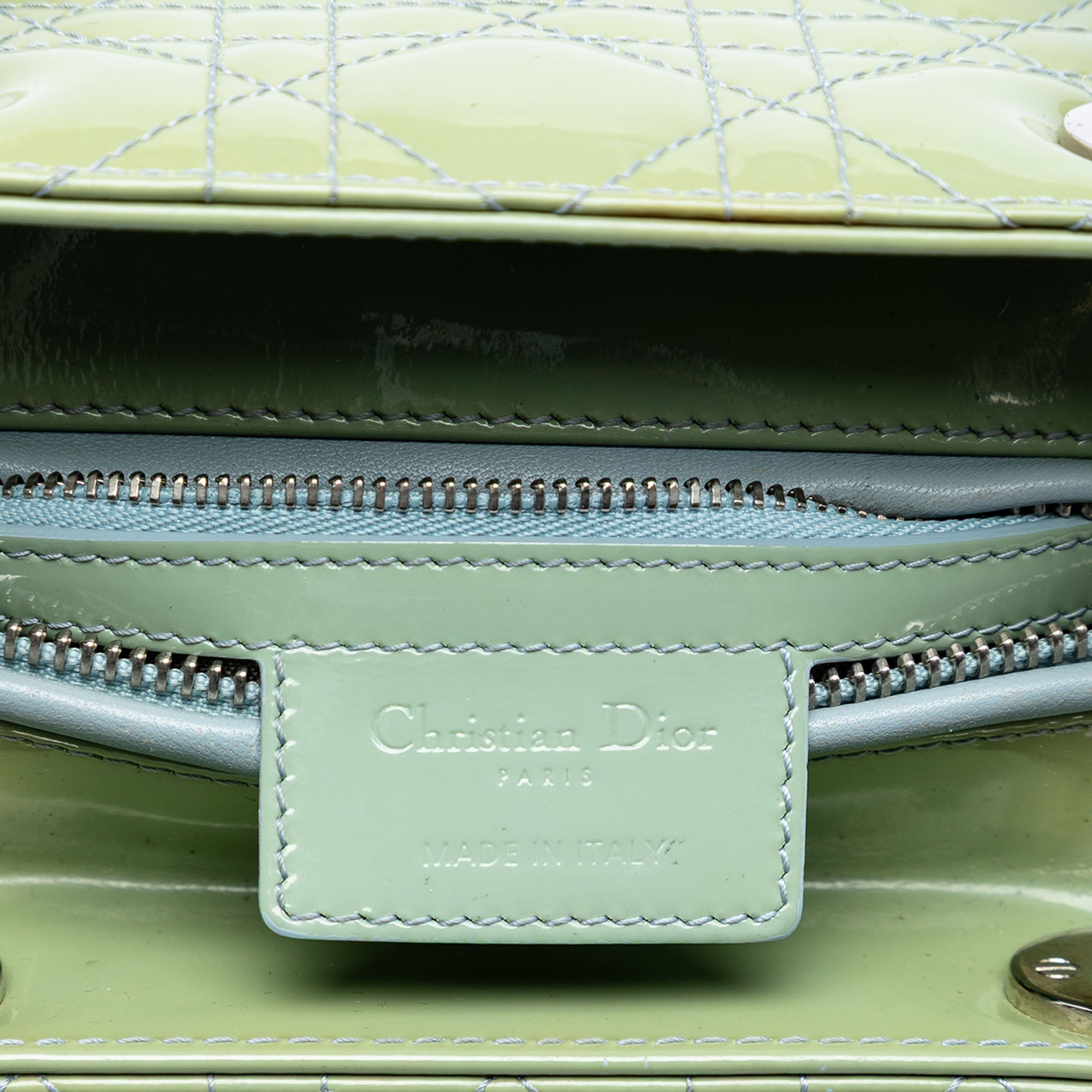 Medium Patent Cannage Lady Dior - Image 5