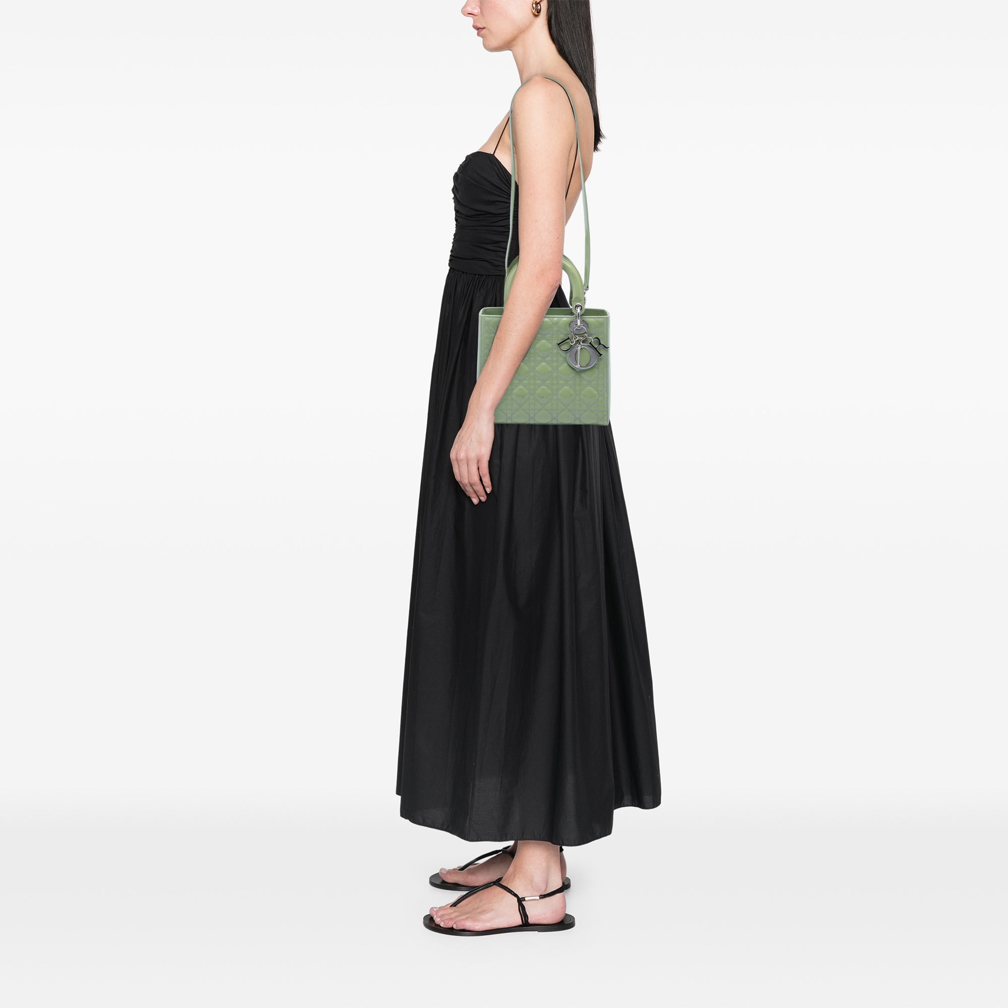 Medium Patent Cannage Lady Dior - Image 7