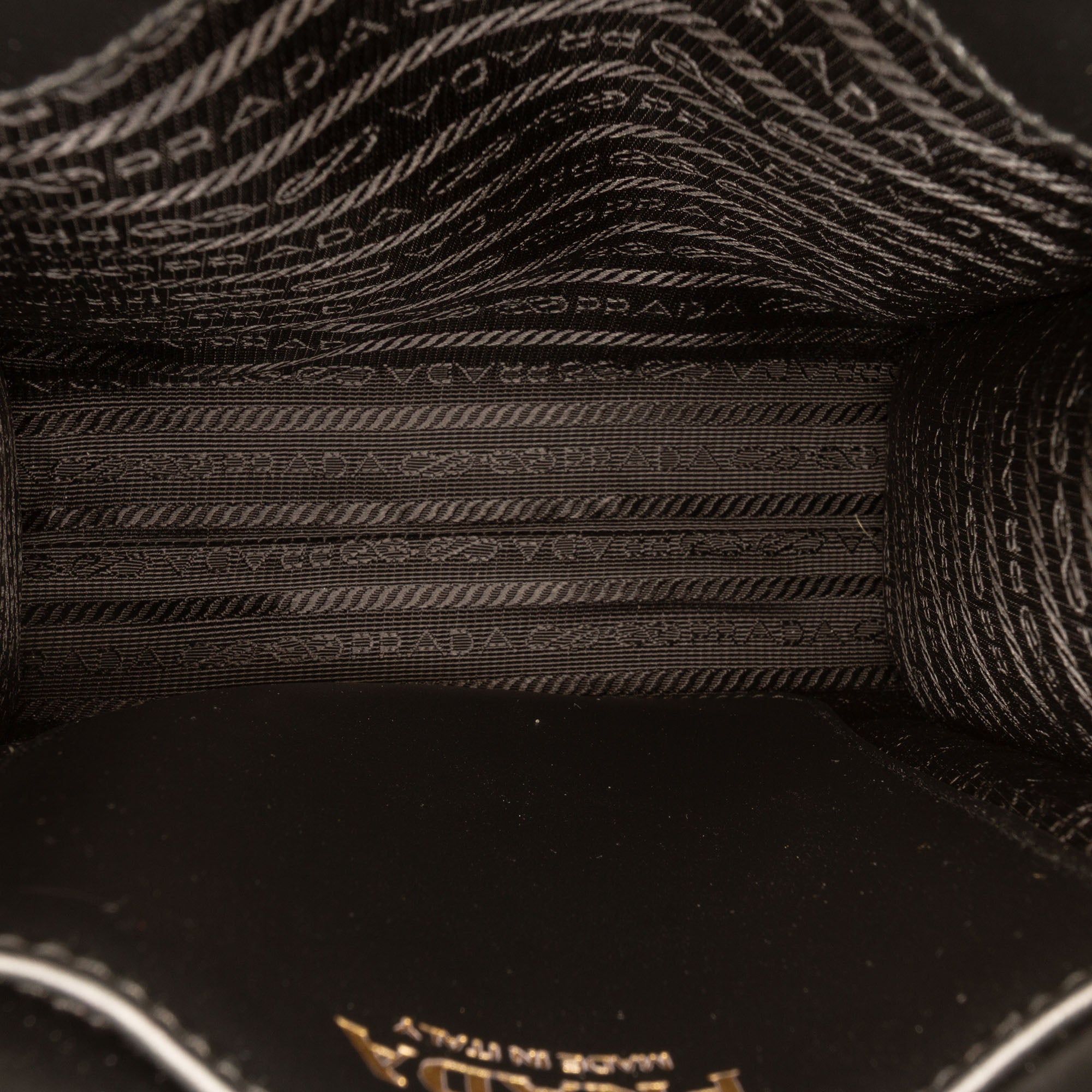 Mini Embroidered Jacquard Symbole Triangolo Satchel - Image 4