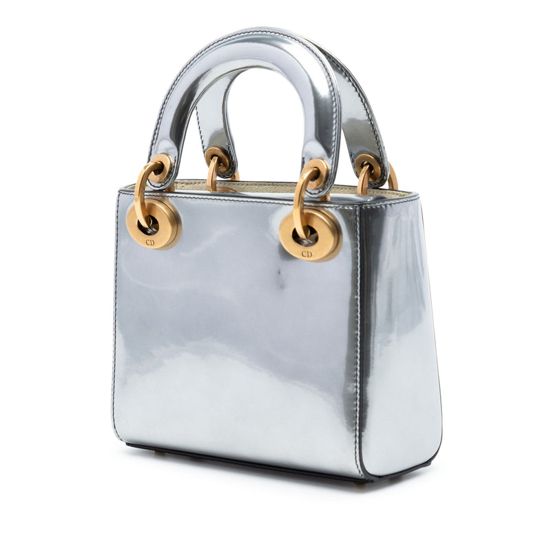 Mini Metallic Patent Lady Dior - Image 2