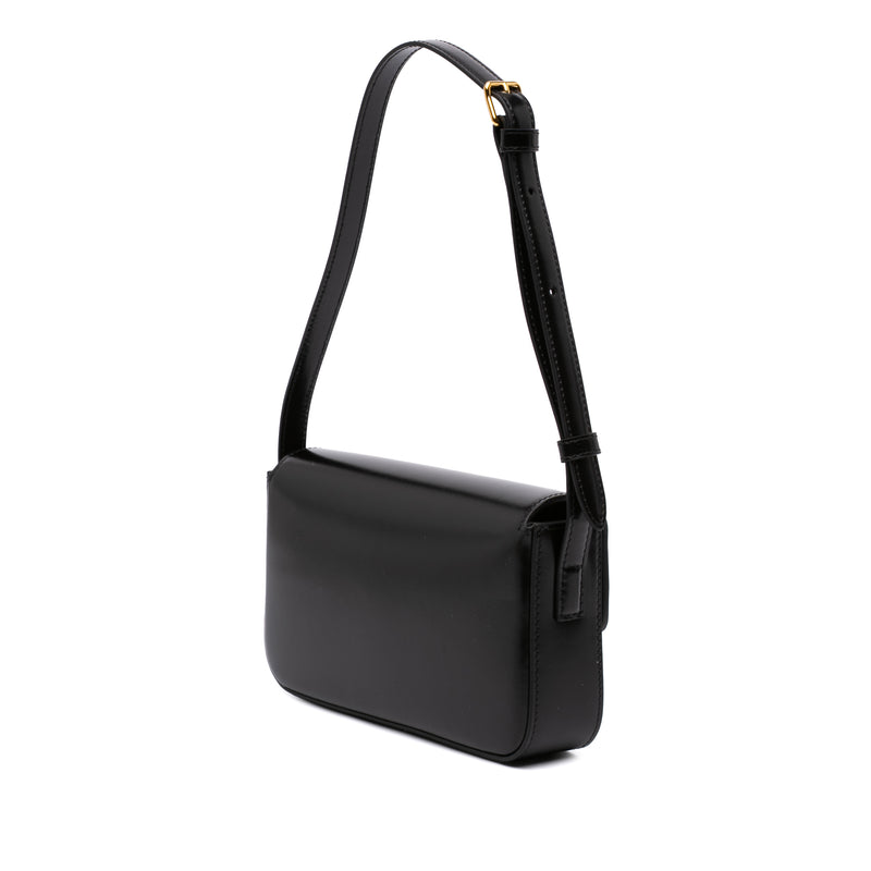 Shiny Calfskin Triomphe Claude Shoulder Bag - Image 2