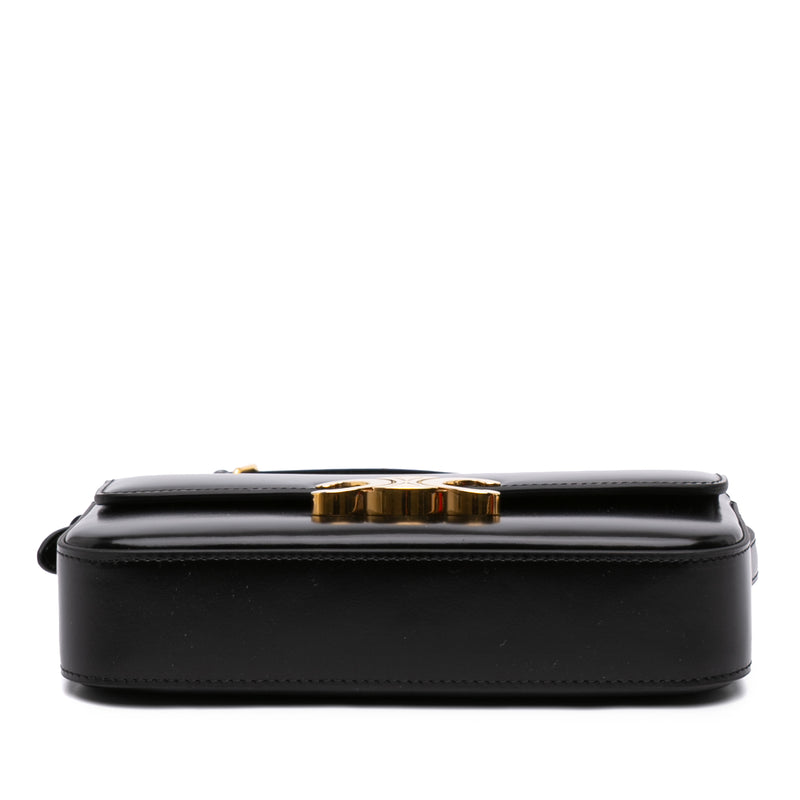 Shiny Calfskin Triomphe Claude Shoulder Bag - Image 3
