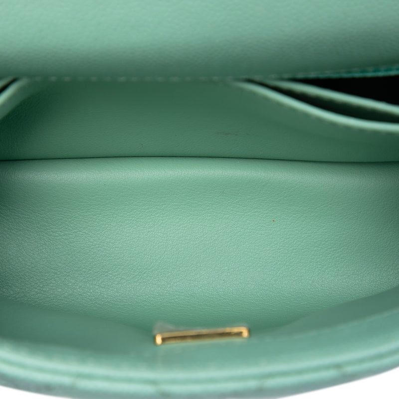 Extra Mini Quilted Caviar Coco Top Handle Bag - Image 4