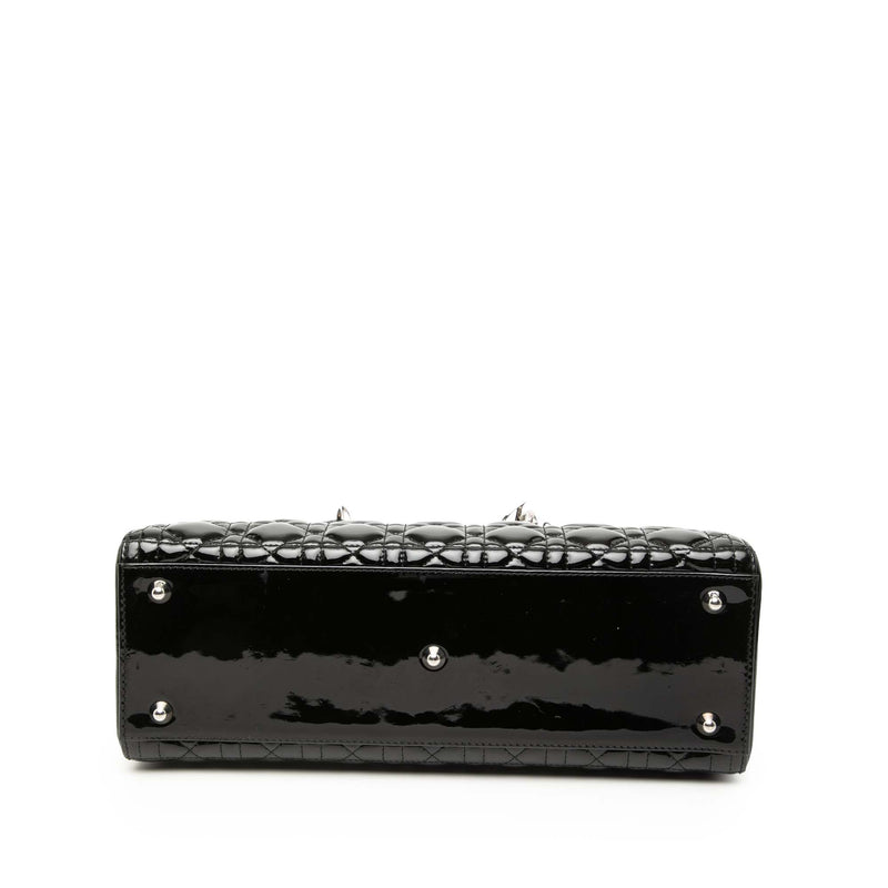 Large Patent Cannage Lady Dior - Image 3