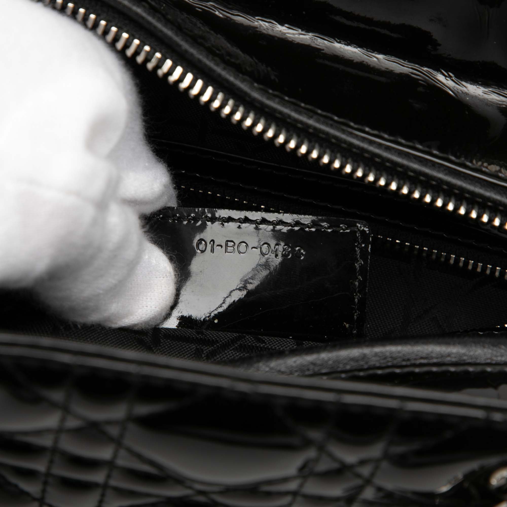 Large Patent Cannage Lady Dior - Image 6