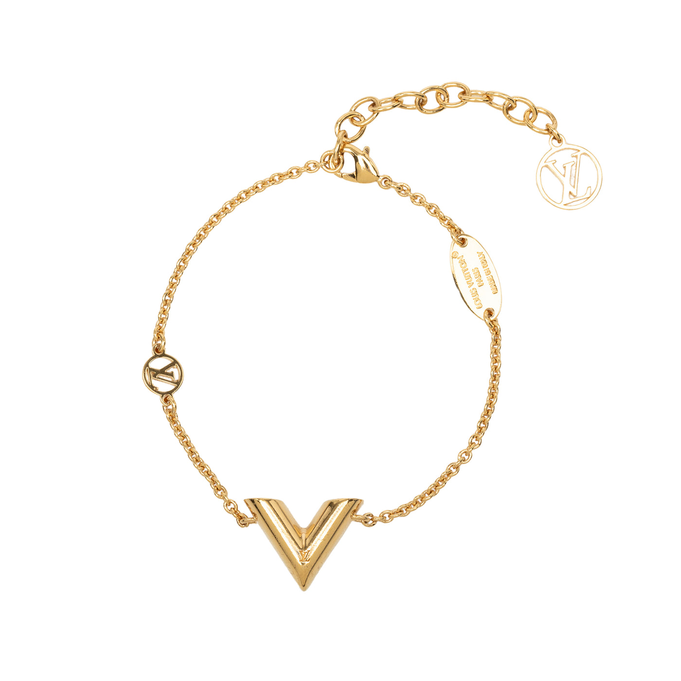 Gold Plated Essential V Bracelet - Image 1