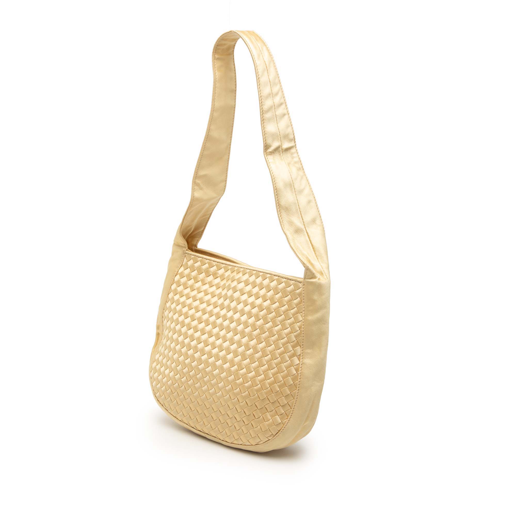 Satin Intrecciato Shoulder Bag - Image 2