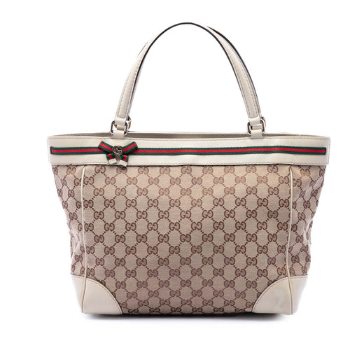 GG Canvas Web Mayfair Tote - Image 1