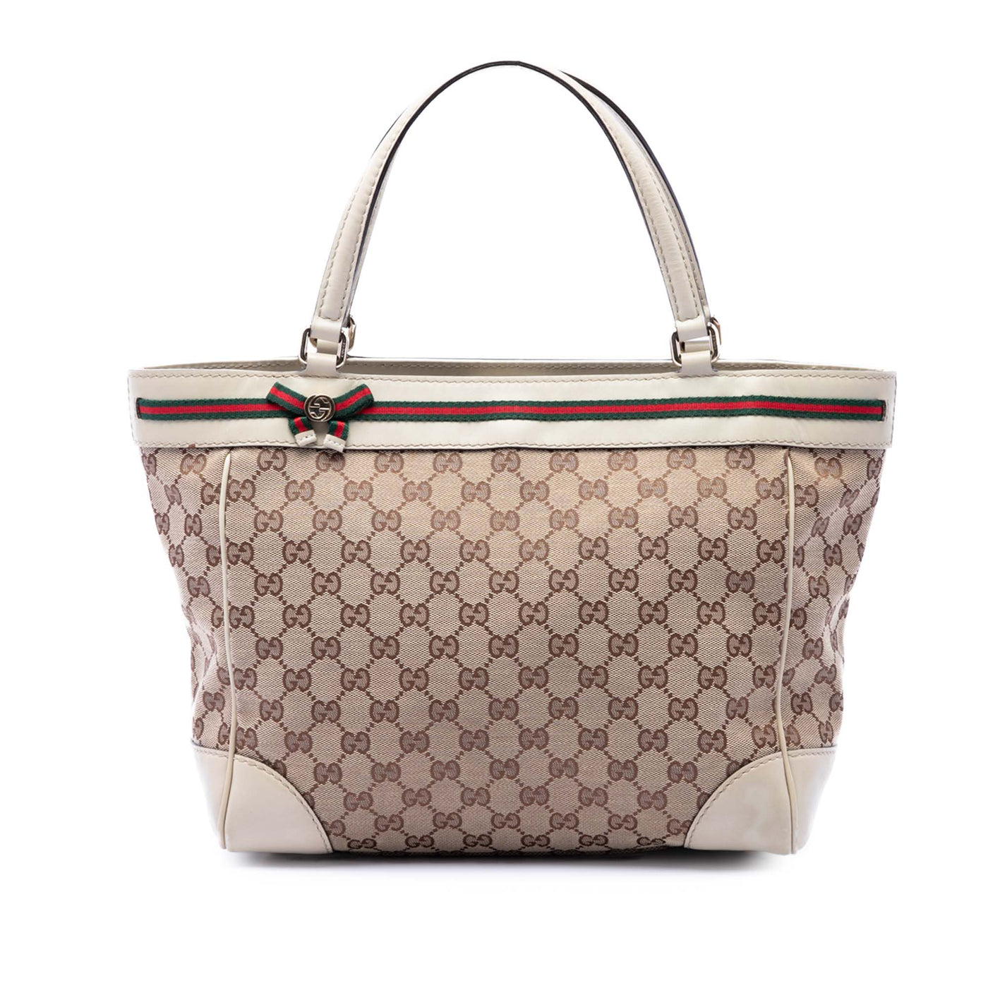 GG Canvas Web Mayfair Tote - Image 1